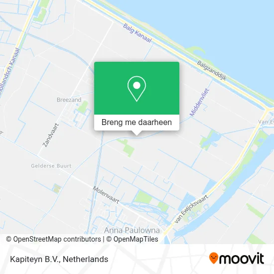 Kapiteyn B.V. kaart