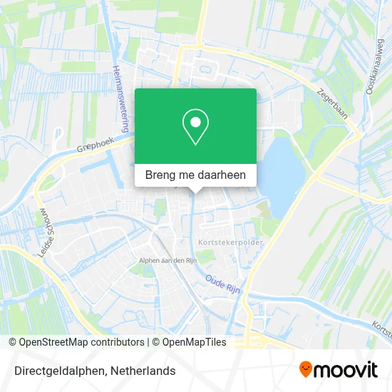Directgeldalphen kaart