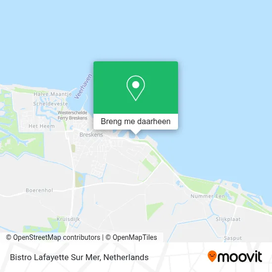 Bistro Lafayette Sur Mer kaart
