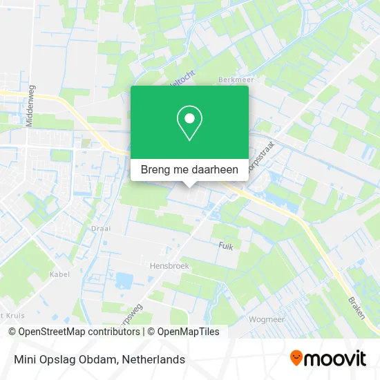 Mini Opslag Obdam kaart