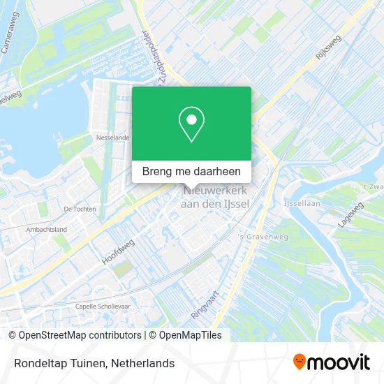 Rondeltap Tuinen kaart