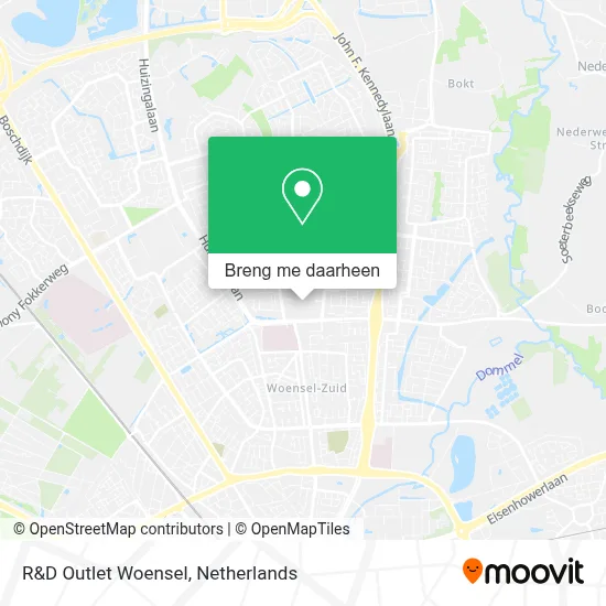 R&D Outlet Woensel kaart