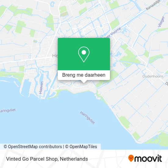 Vinted Go Parcel Shop kaart
