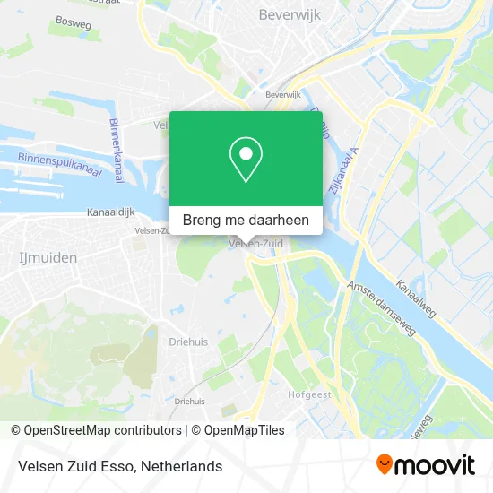 Velsen Zuid Esso kaart