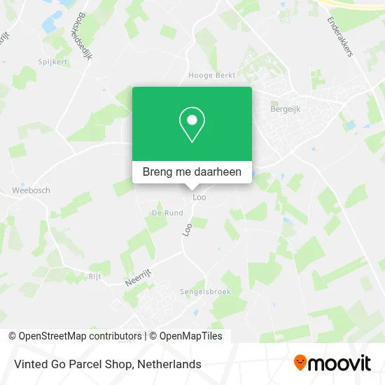 Vinted Go Parcel Shop kaart