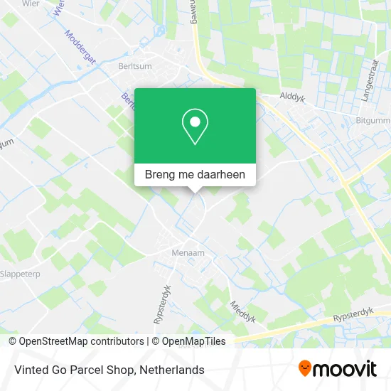 Vinted Go Parcel Shop kaart