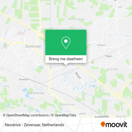 Nexdrive - Zevenaar kaart