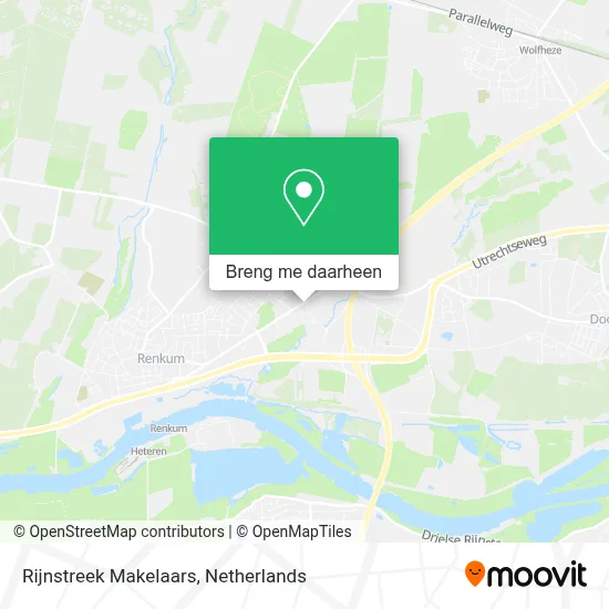 Rijnstreek Makelaars kaart