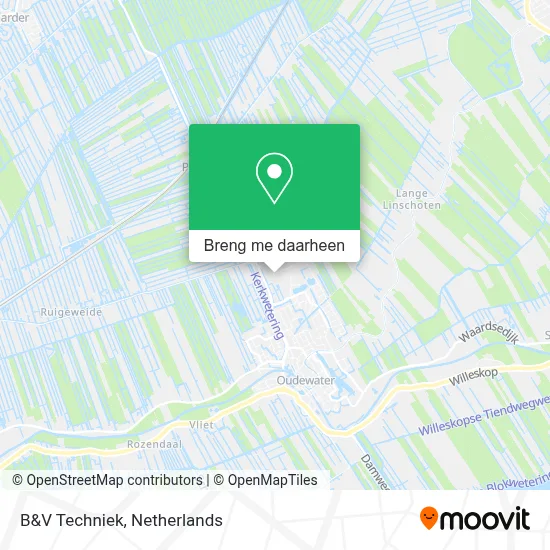 B&V Techniek kaart