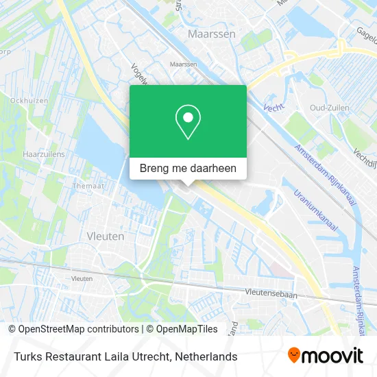 Turks Restaurant Laila Utrecht kaart