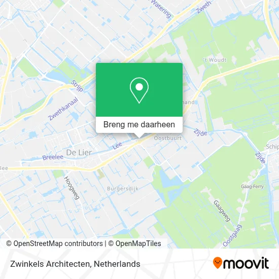 Zwinkels Architecten kaart