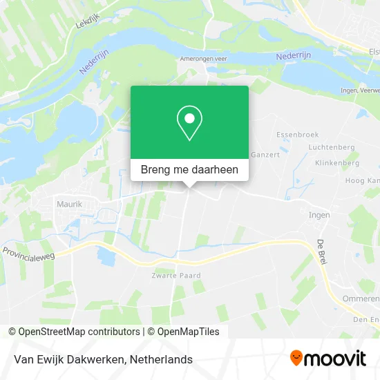Van Ewijk Dakwerken kaart