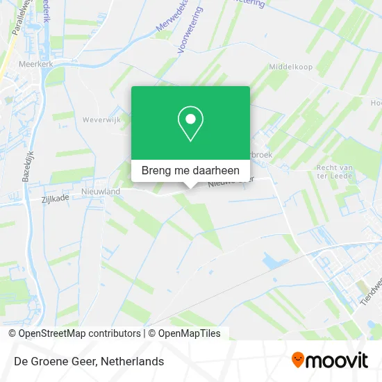 De Groene Geer kaart