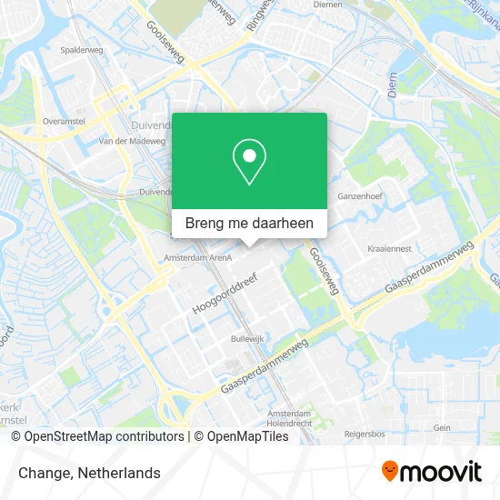 Change kaart