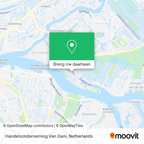 Handelsonderneming Van Dam kaart