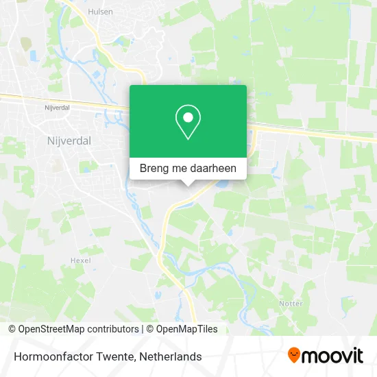 Hormoonfactor Twente kaart