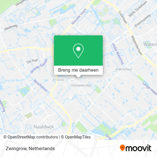 Zwingrow kaart