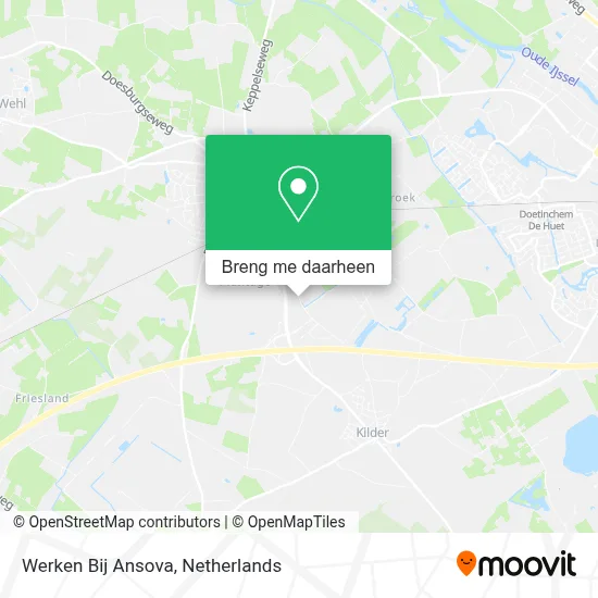 Werken Bij Ansova kaart