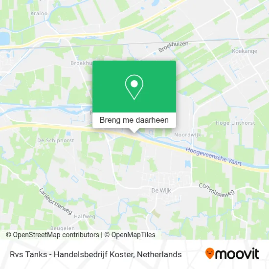 Rvs Tanks - Handelsbedrijf Koster kaart