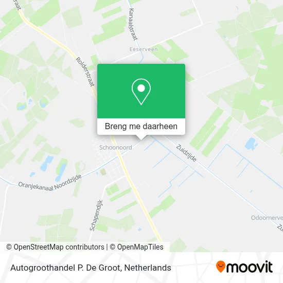 Autogroothandel P. De Groot kaart