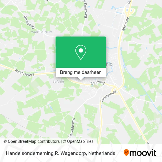 Handelsonderneming R. Wagendorp kaart