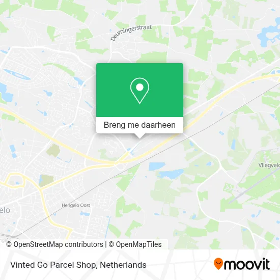 Vinted Go Parcel Shop kaart