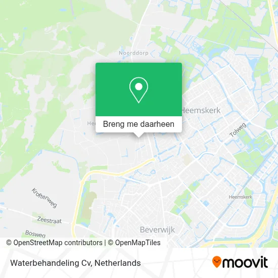 Waterbehandeling Cv kaart
