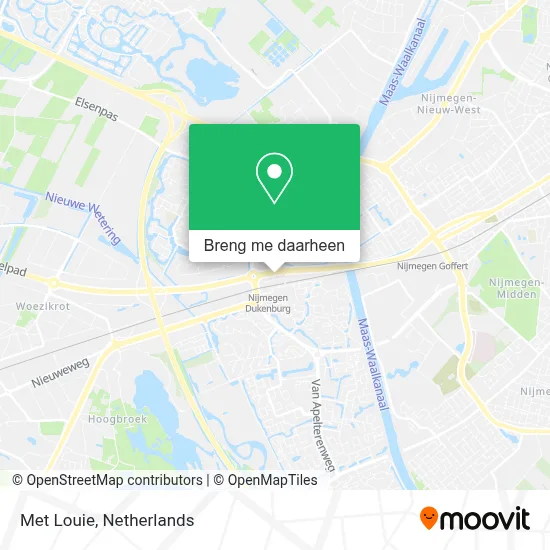Met Louie kaart