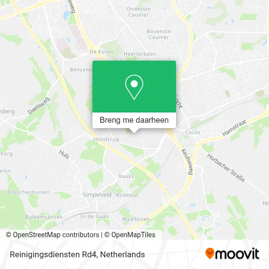 Reinigingsdiensten Rd4 kaart