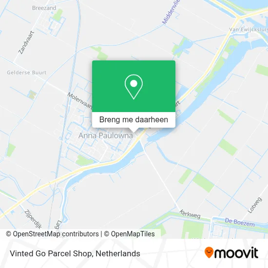 Vinted Go Parcel Shop kaart