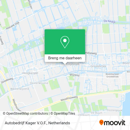 Autobedrijf Kager V.O.F. kaart