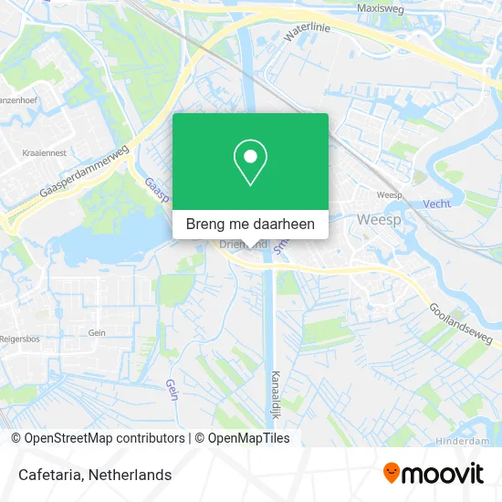 Cafetaria kaart