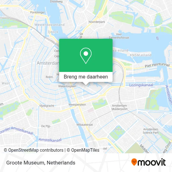 Groote Museum kaart