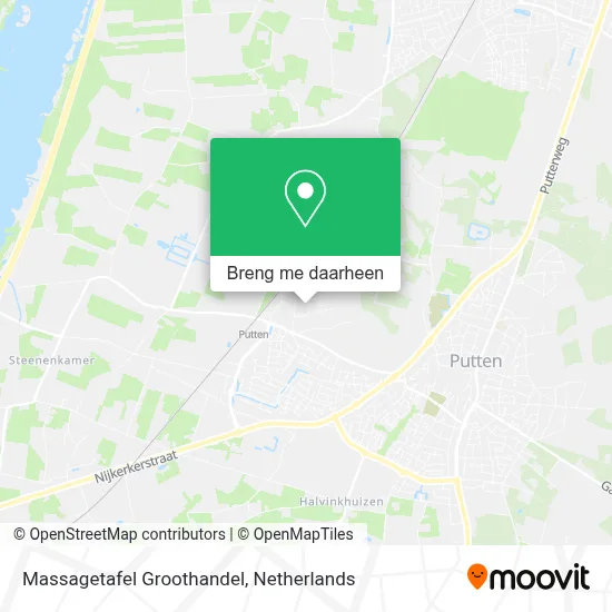 Massagetafel Groothandel kaart
