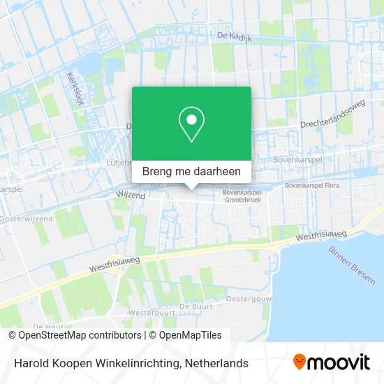 Harold Koopen Winkelinrichting kaart