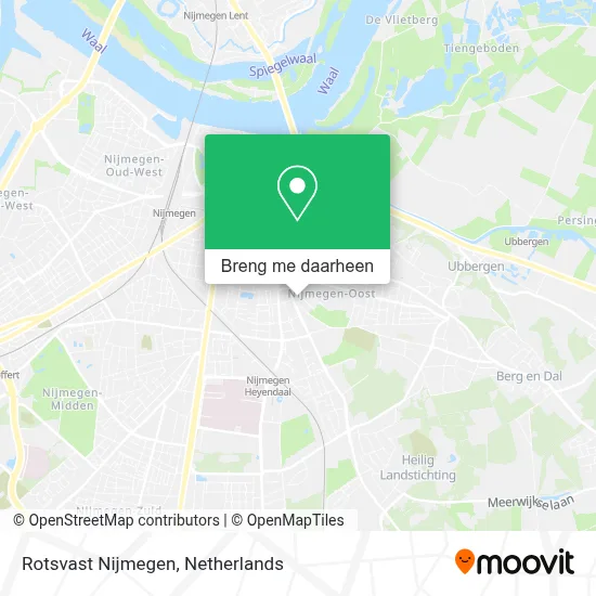 Rotsvast Nijmegen kaart