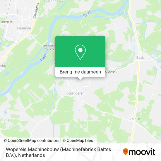 Wopereis Machinebouw (Machinefabriek Baltes B.V.) kaart