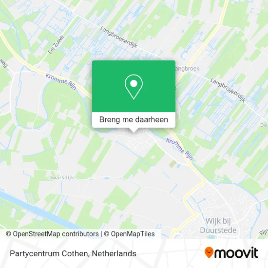 Partycentrum Cothen kaart
