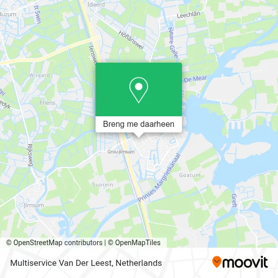 Multiservice Van Der Leest kaart