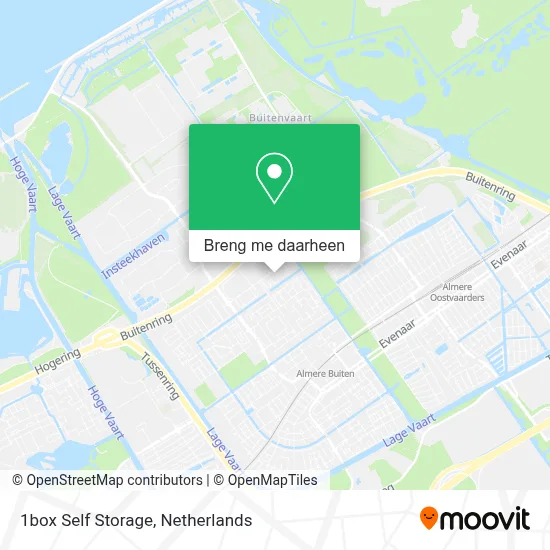 1box Self Storage kaart