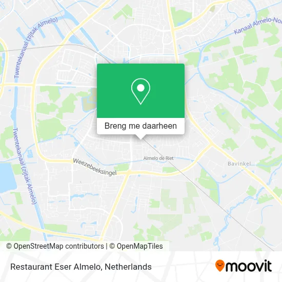 Restaurant Eser Almelo kaart