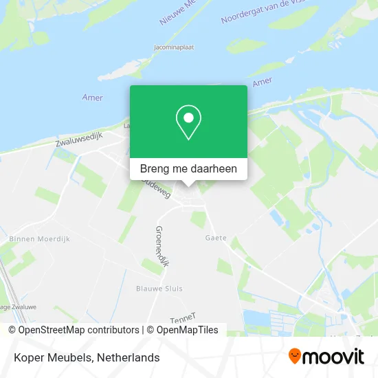 Koper Meubels kaart