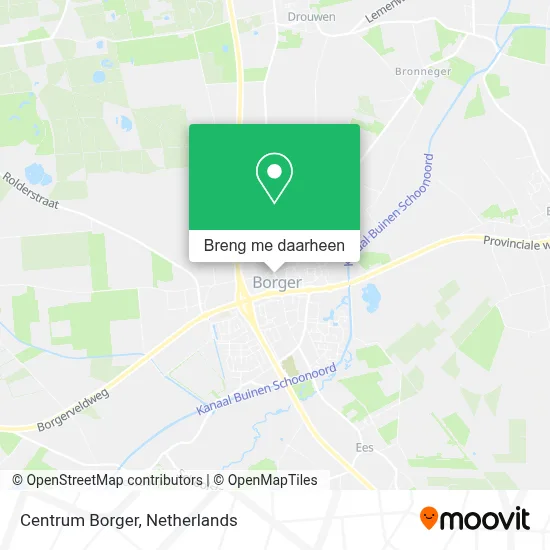 Centrum Borger kaart