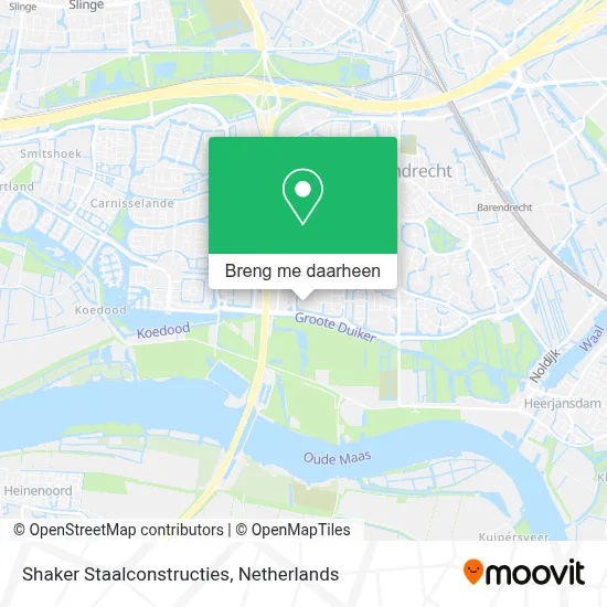 Shaker Staalconstructies kaart