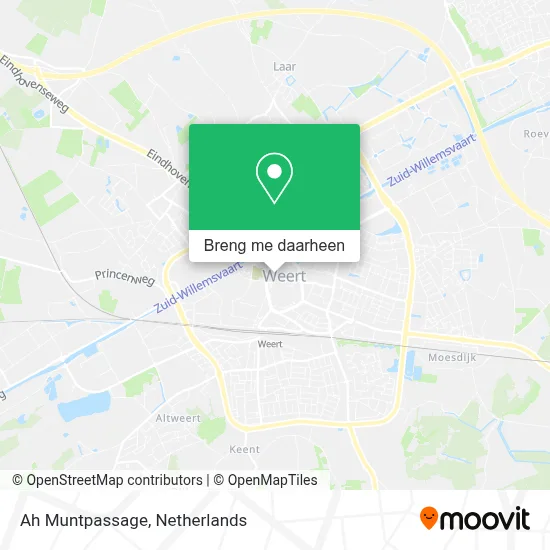 Ah Muntpassage kaart