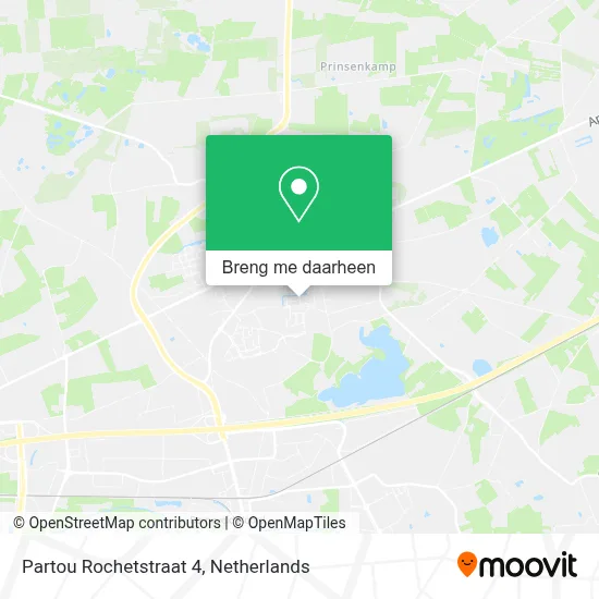 Partou Rochetstraat 4 kaart