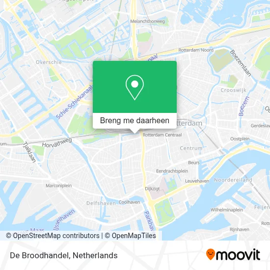 De Broodhandel kaart