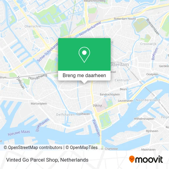 Vinted Go Parcel Shop kaart