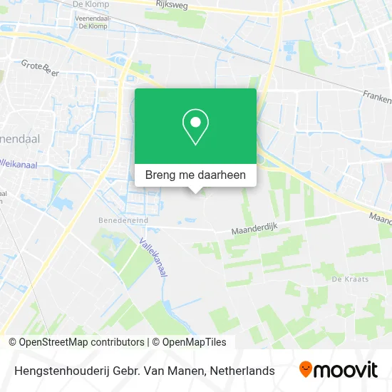 Hengstenhouderij Gebr. Van Manen kaart