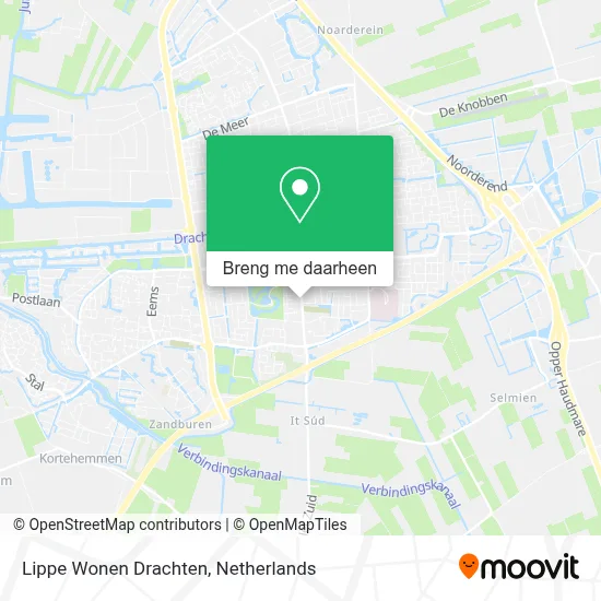 Lippe Wonen Drachten kaart